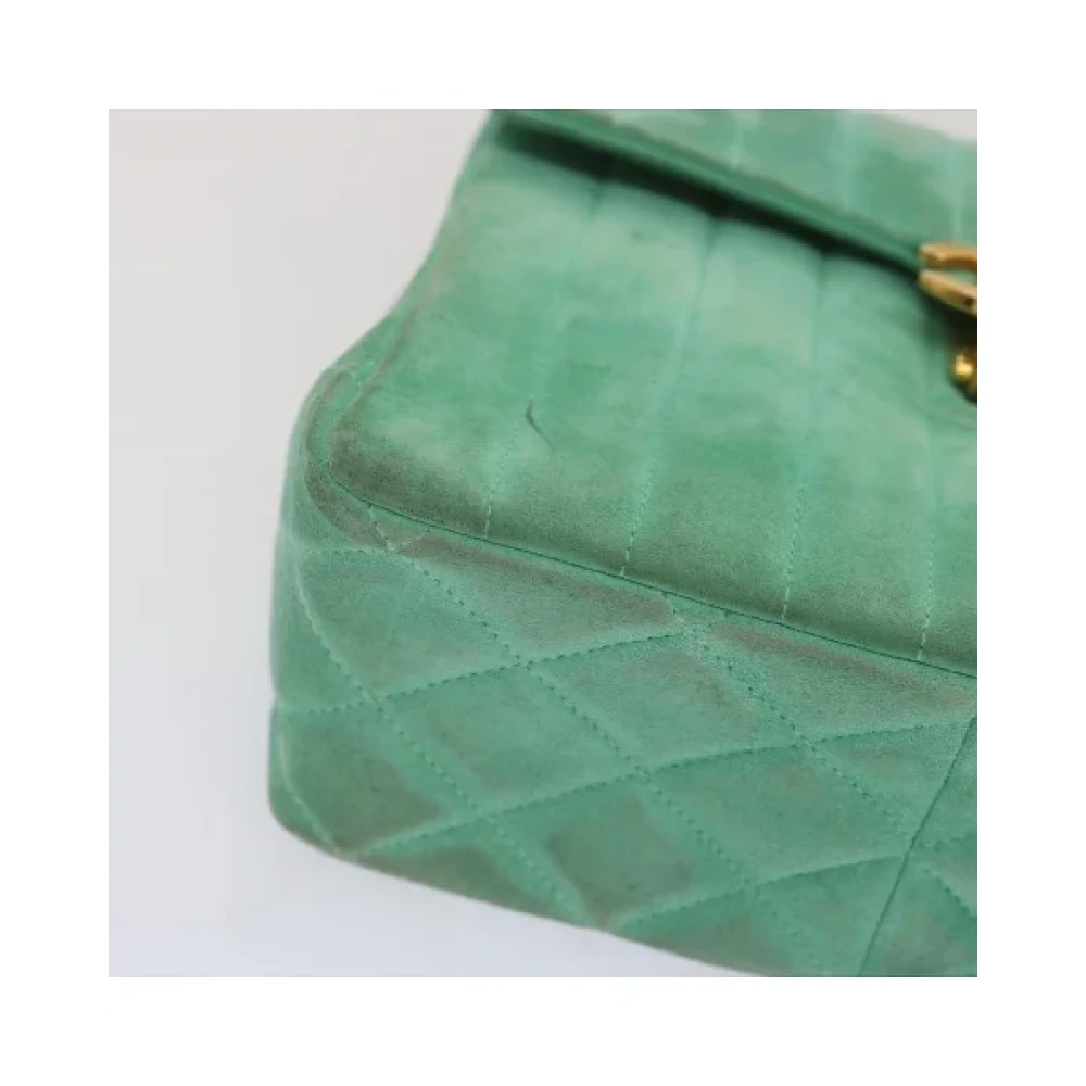 Chanel Vintage Pre-owned Suede handbags Green Dames