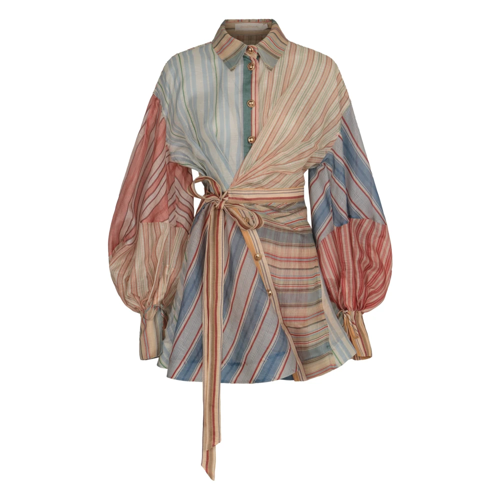 Zimmermann Women's Striped Mini Dress Rebellion