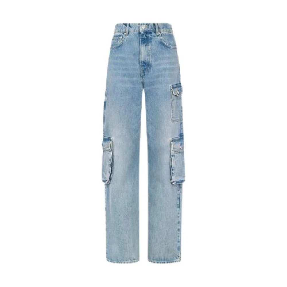 Moschino Cargo Jeans met zijzakken Blue Dames