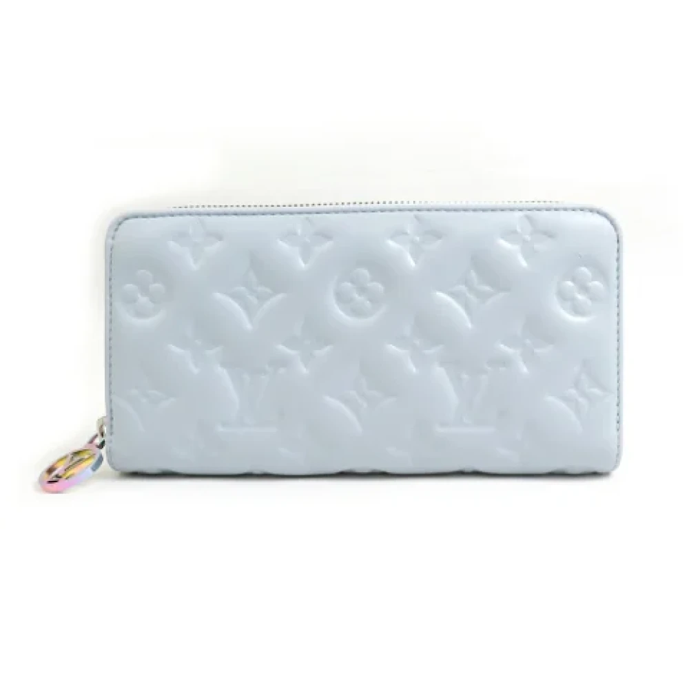 Louis Vuitton Vintage Pre-owned Leather wallets Blue Dames