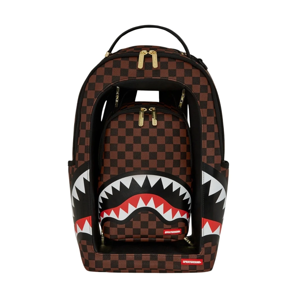 Sprayground Unisex Multicolor Sharks In A Hole Backpack - Backpacks - One Size - Bags