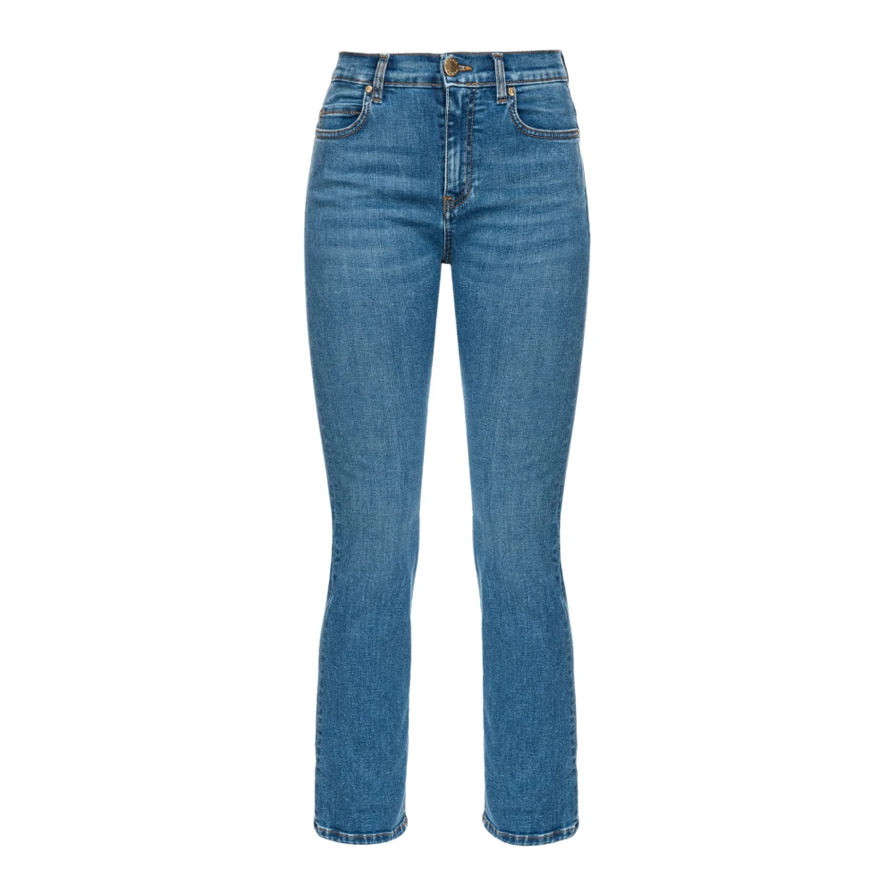 Pinko Vintage Medium Wash Bootcut Jeans Blue, Dam