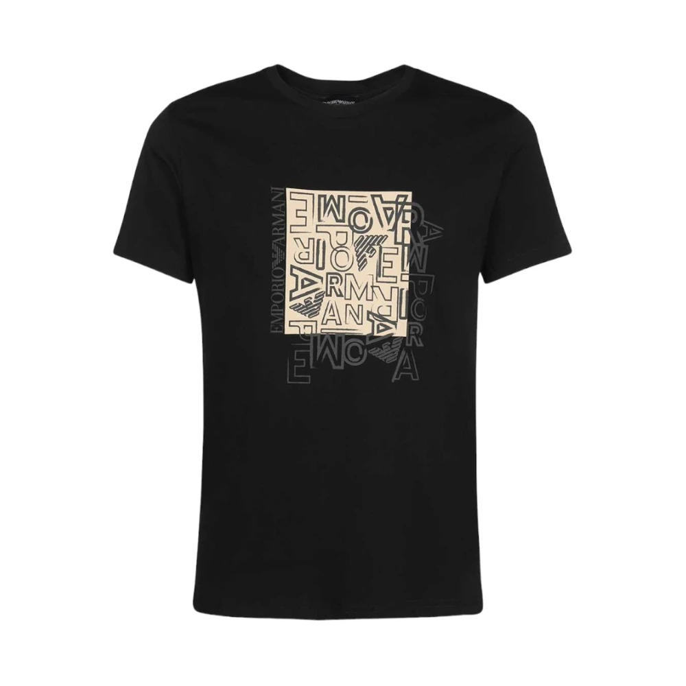 Emporio Armani Halvlångärmad T-shirt Black, Herr