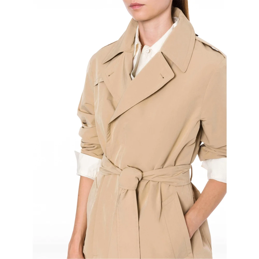Philosophy di Lorenzo Serafini Beige Trenchcoat met Riem Beige Dames