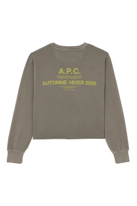 Sweatshirt med hösttryck