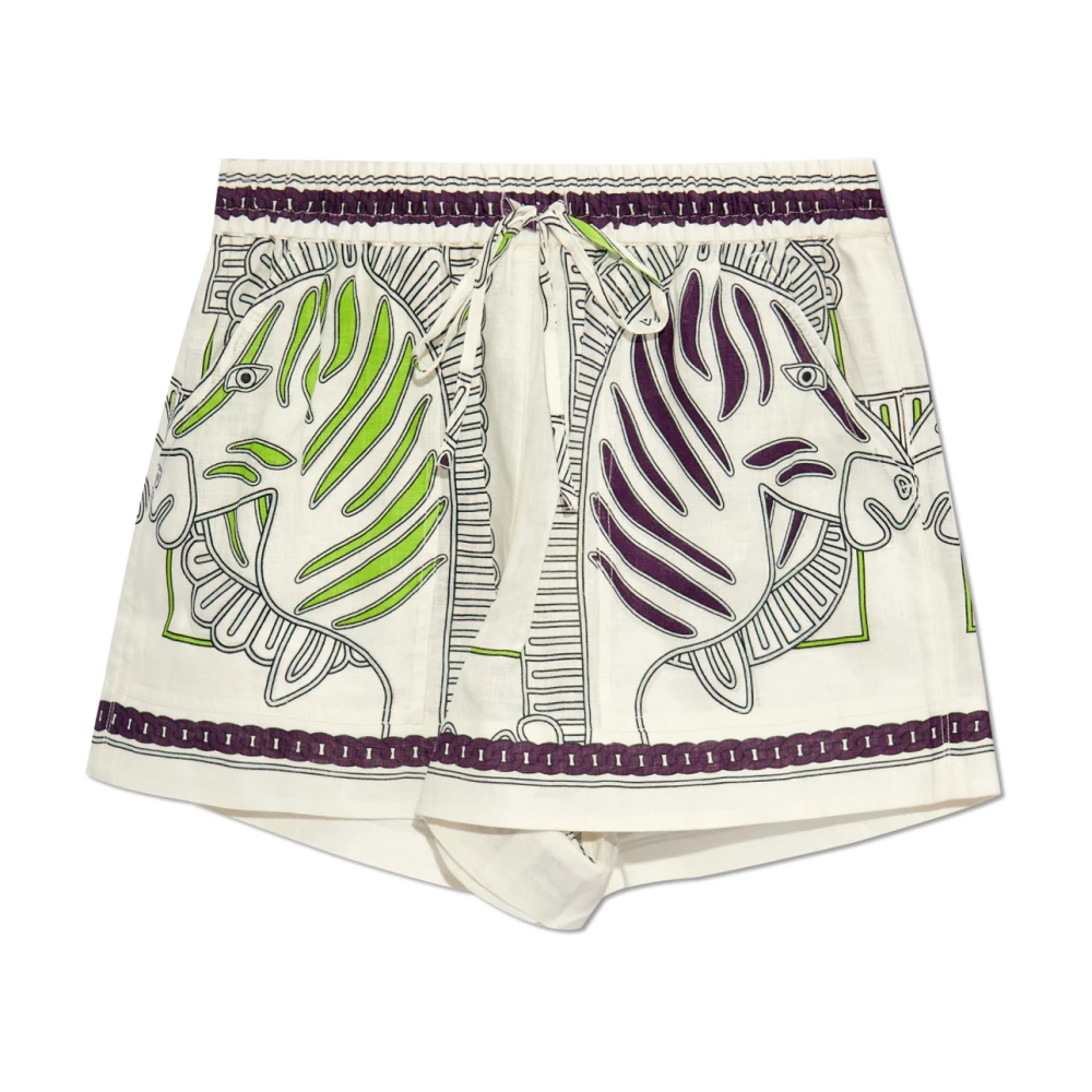 TORY BURCH Linnen shorts Multicolor Dames