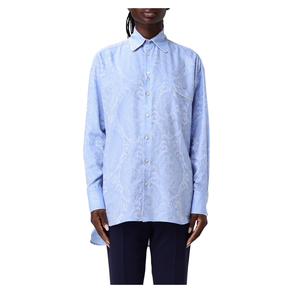 ETRO Dameshemd in Trendy Stijl Blue Dames