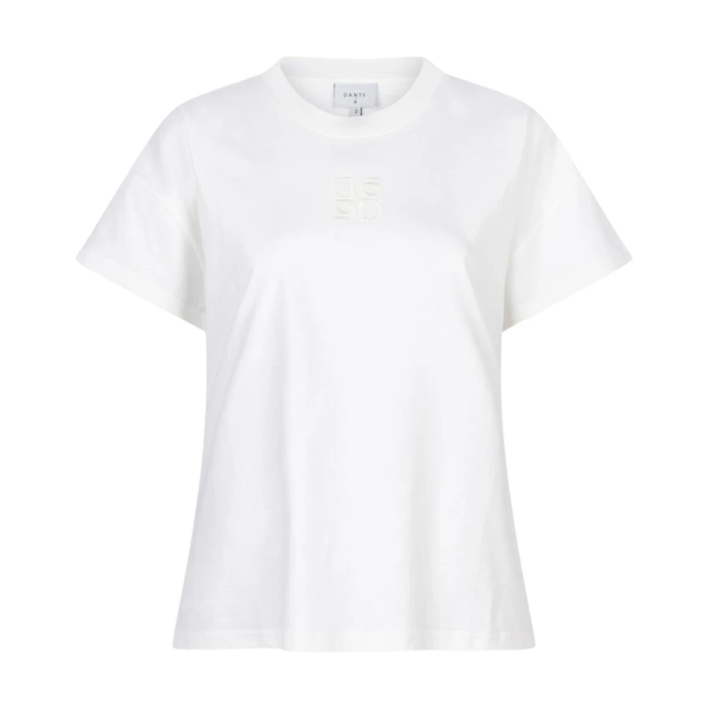 Dante 6 Casual Logo Tee in Melkwit White Dames