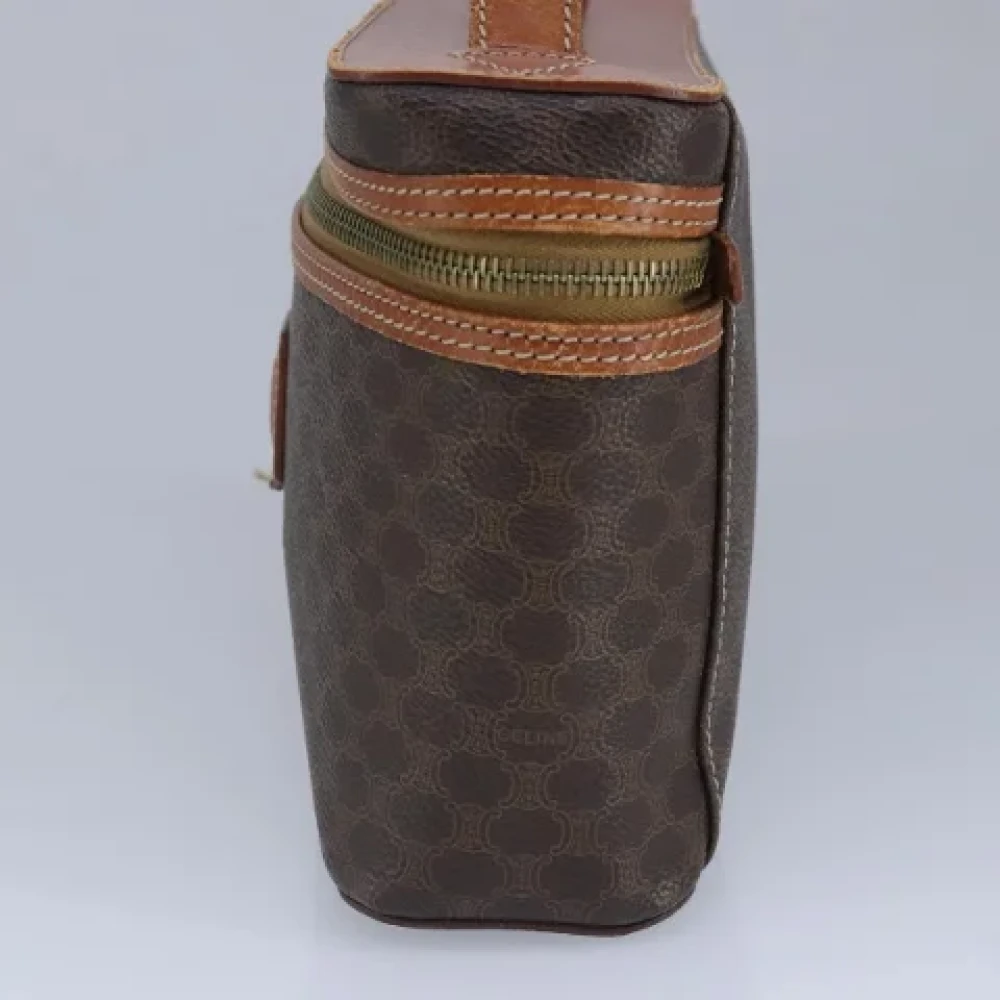 Celine Vintage Pre-owned Leather handbags Brown Dames