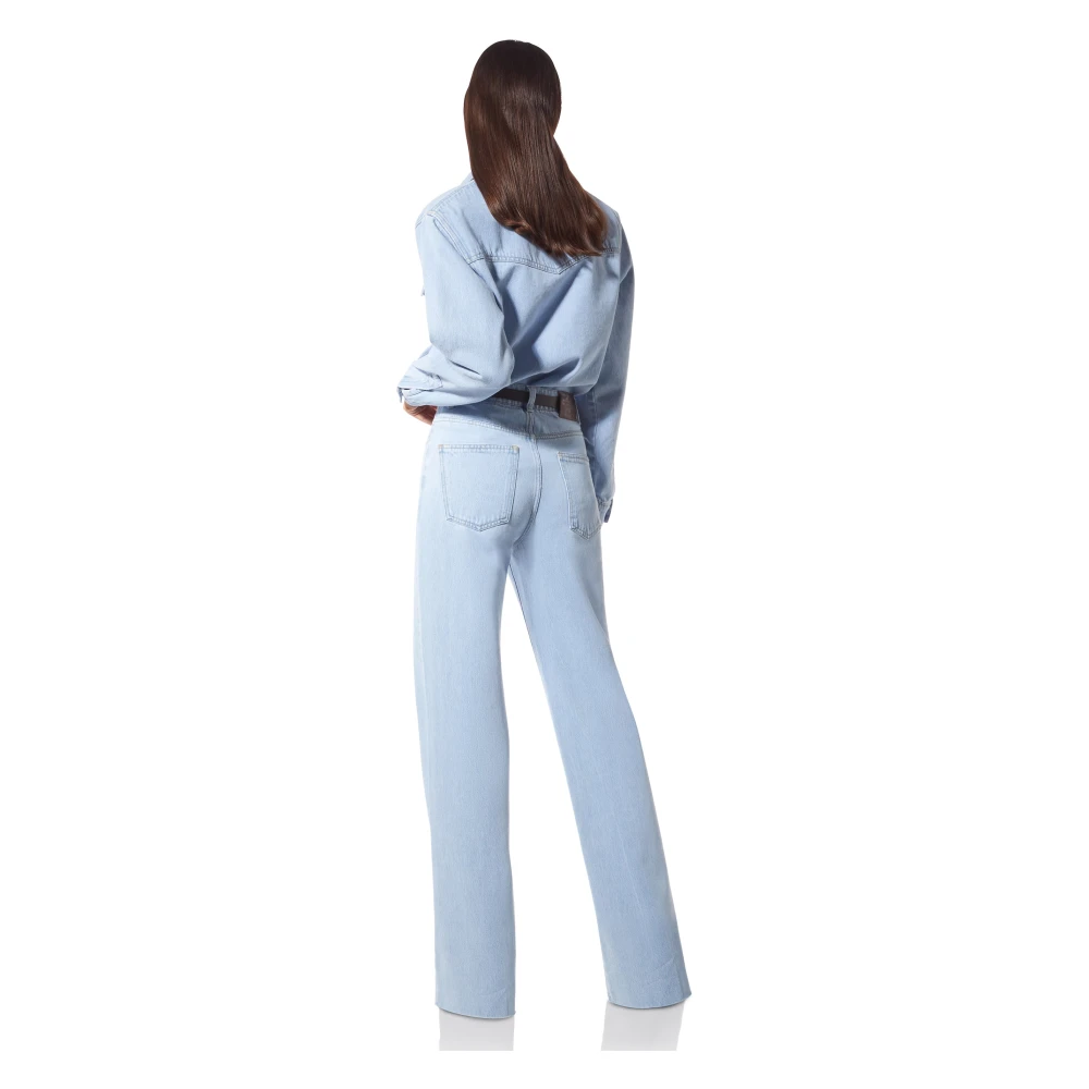 MVP wardrobe Zonsondergang Streep Overhemd Blue Dames