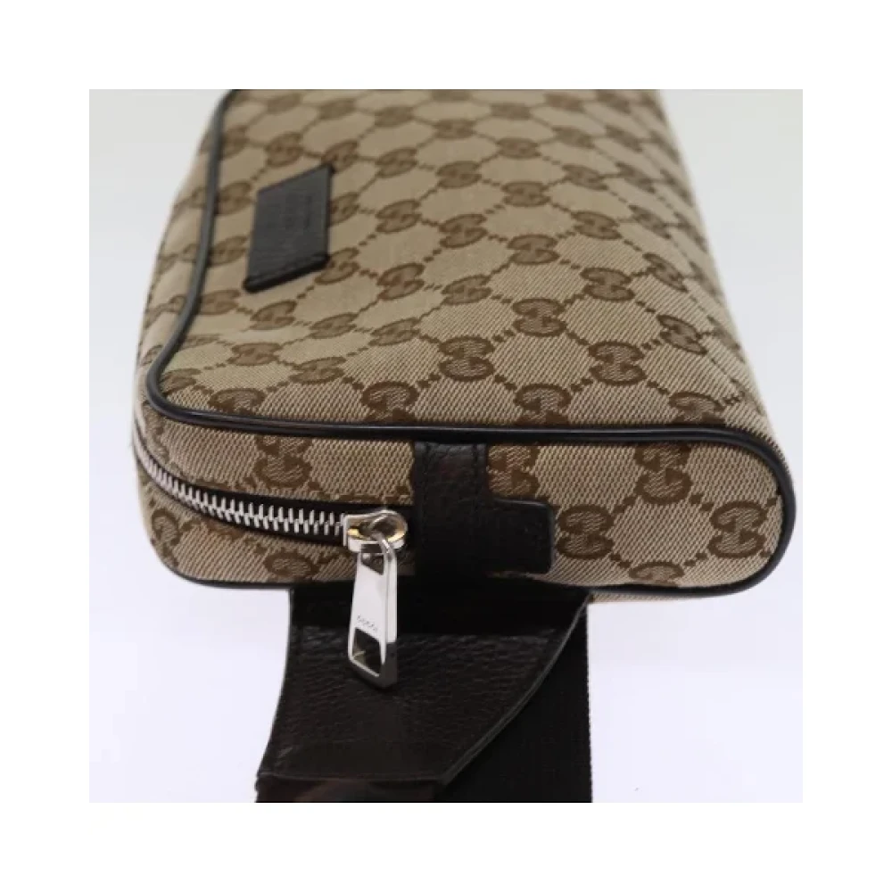 Gucci Vintage Pre-owned Canvas gucci-bags Beige Dames