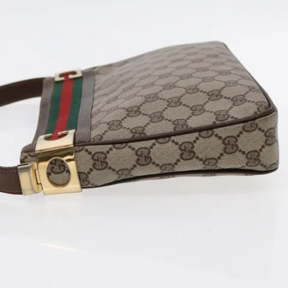 Gucci Vintage Pre-owned Leather gucci-bags Beige Dames