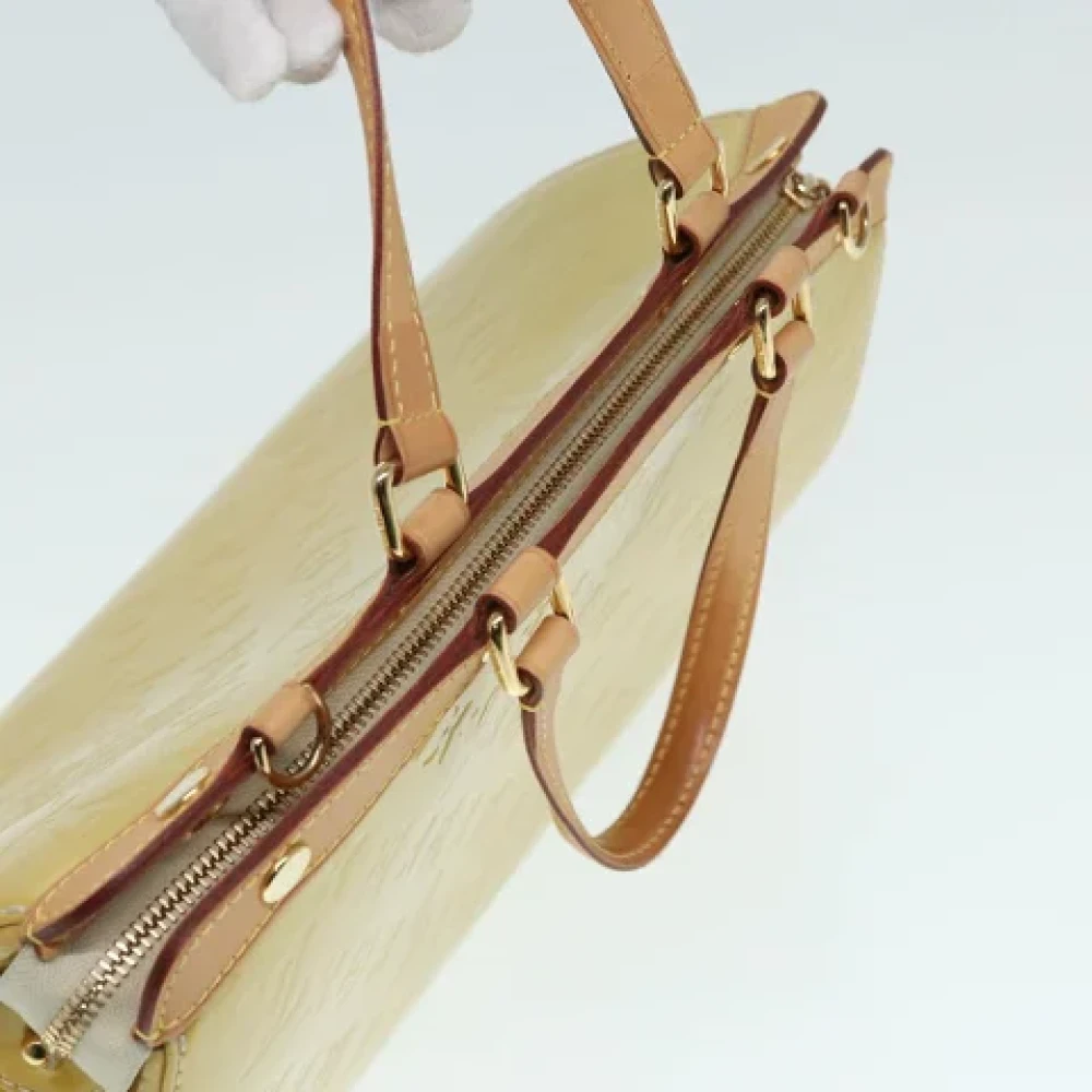 Louis Vuitton Vintage Pre-owned Leather handbags Beige Dames