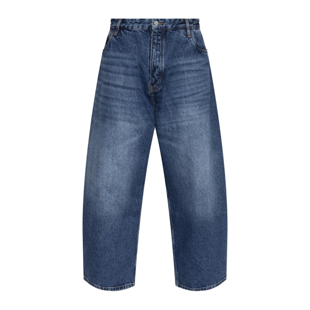 Studio Nicholson Herren Blau Jeans, Xlgröße: