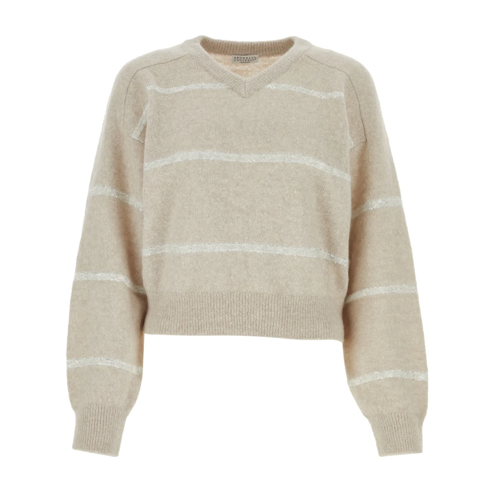 BRUNELLO CUCINELLI Stijlvolle Gebreide Top Beige Dames