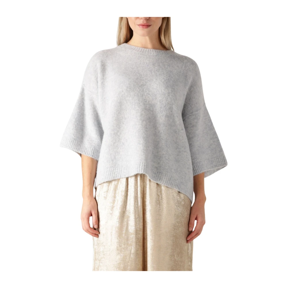 Knit-ted Lichtblauwe Megan Trui Gray Dames