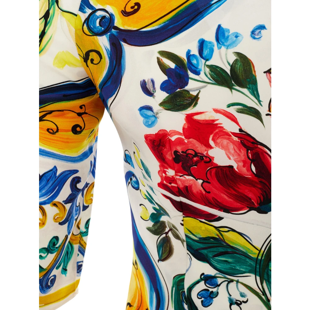 Dolce & Gabbana Multicolor Print Top Multicolor Dames