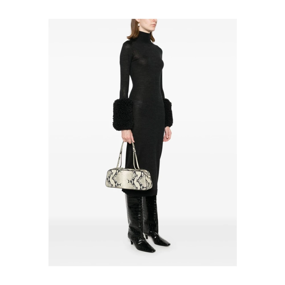 Khaite Slangenprint Leren Tote Tas Beige Dames