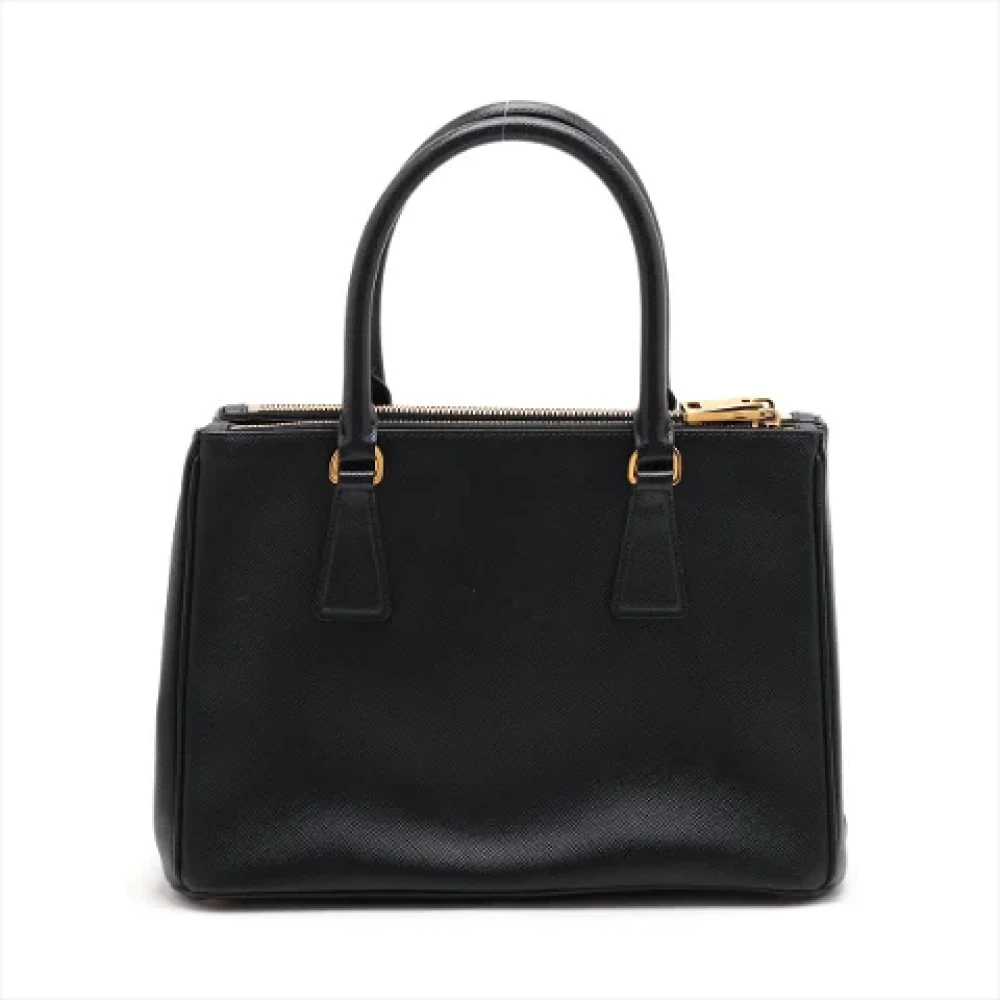 Prada Vintage Pre-owned Leather handbags Black Dames