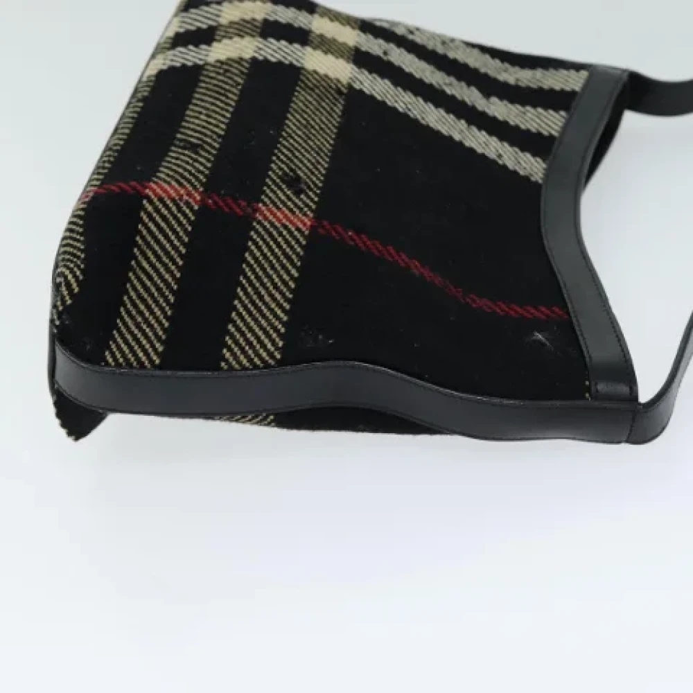 Burberry Vintage Pre-owned Canvas shoulder-bags Black Dames