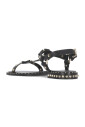 black-leather-studded-sandals