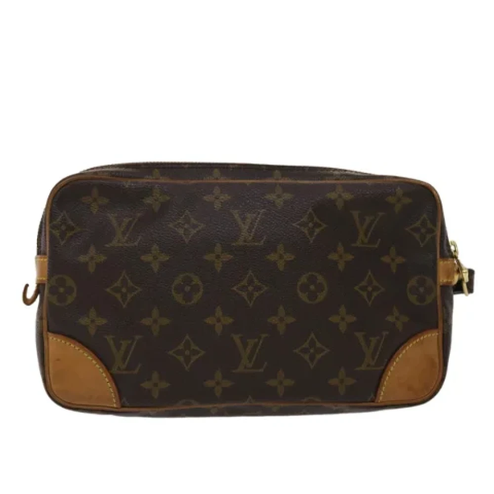 Louis Vuitton Vintage Pre-owned Canvas clutches Brown Dames