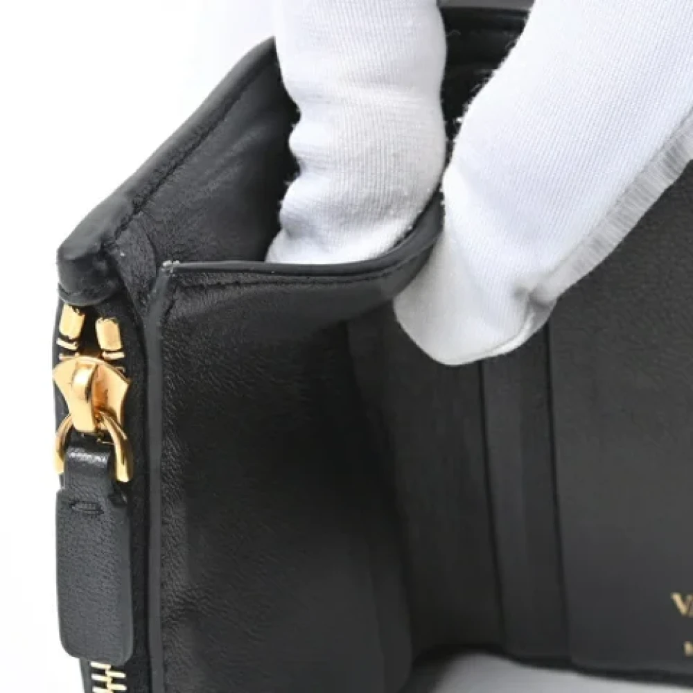Valentino Vintage Pre-owned Leather wallets Black Dames