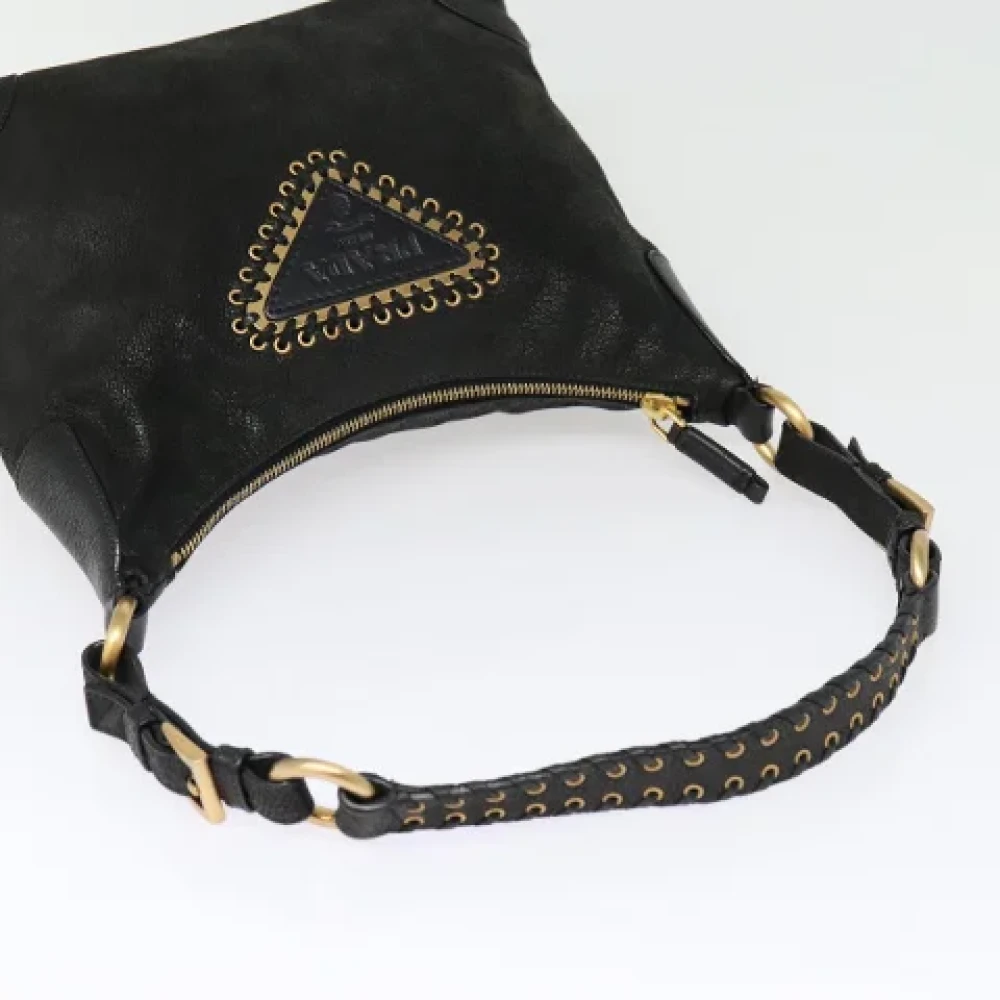 Prada Vintage Pre-owned Leather prada-bags Black Dames