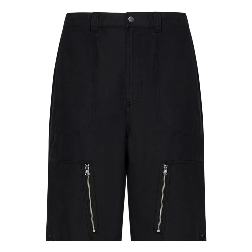 Stüssy Zwarte Broek met Ritsdetail Black Heren