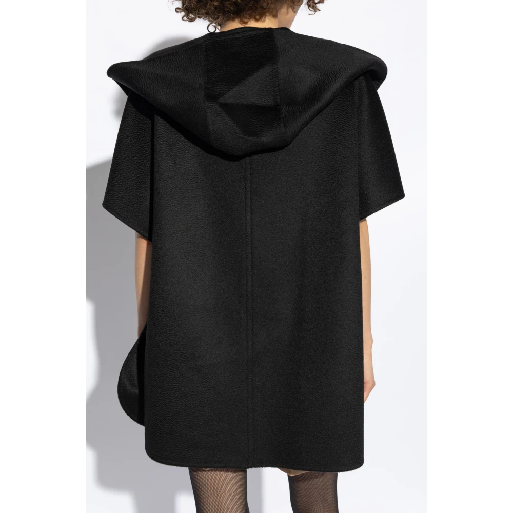 Max Mara Poncho Dorico Black Dames