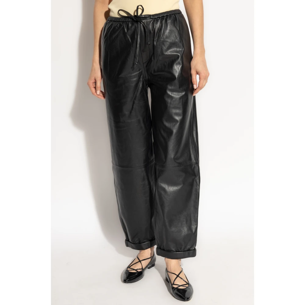 By Malene Birger Leren broek By Herenne Birger Black Dames