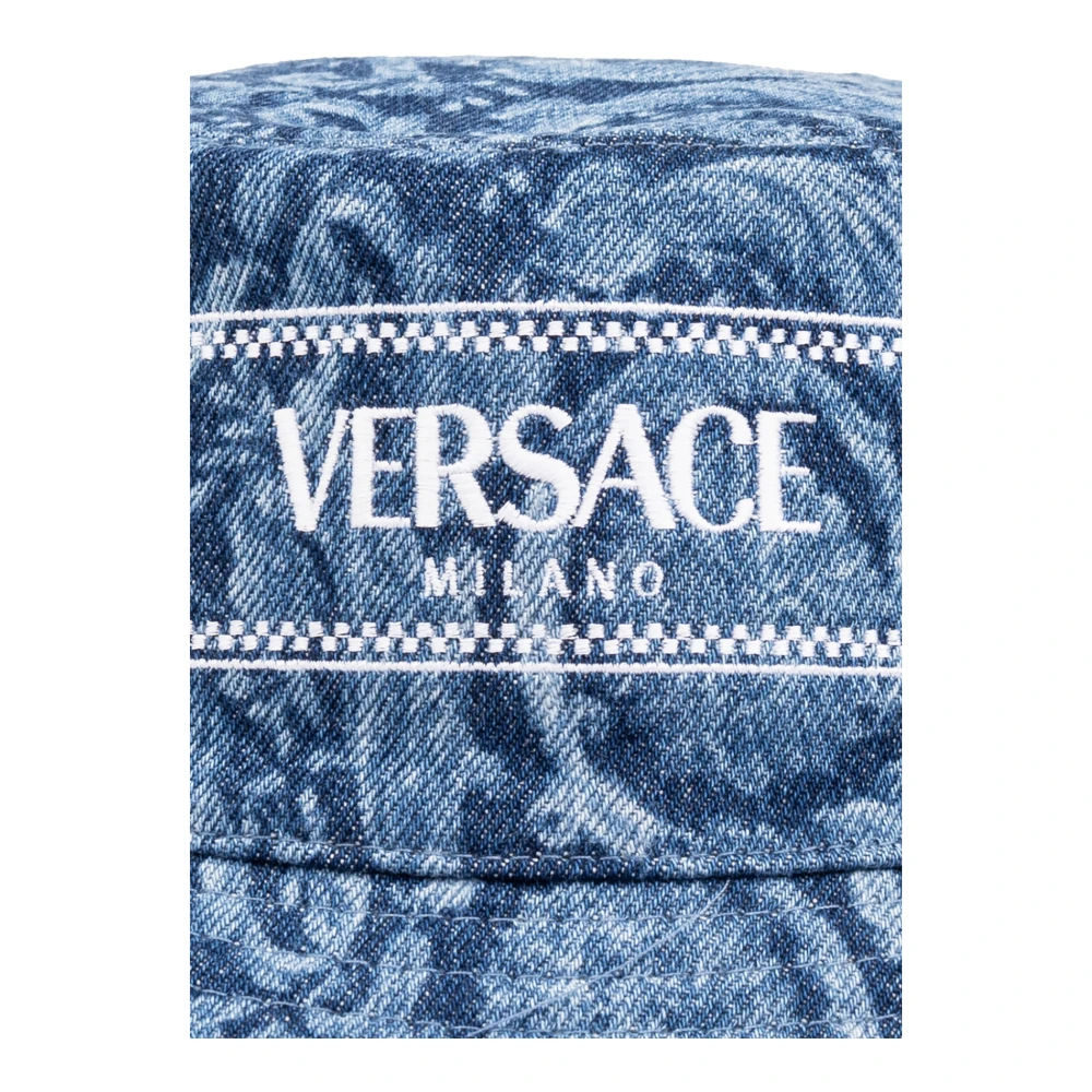 Versace Denim bucket hat Blue Dames