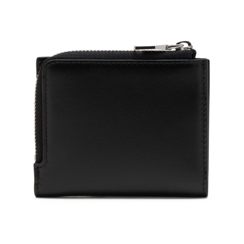 Diesel Zwarte Portemonnee met Logoplaatje Black Dames