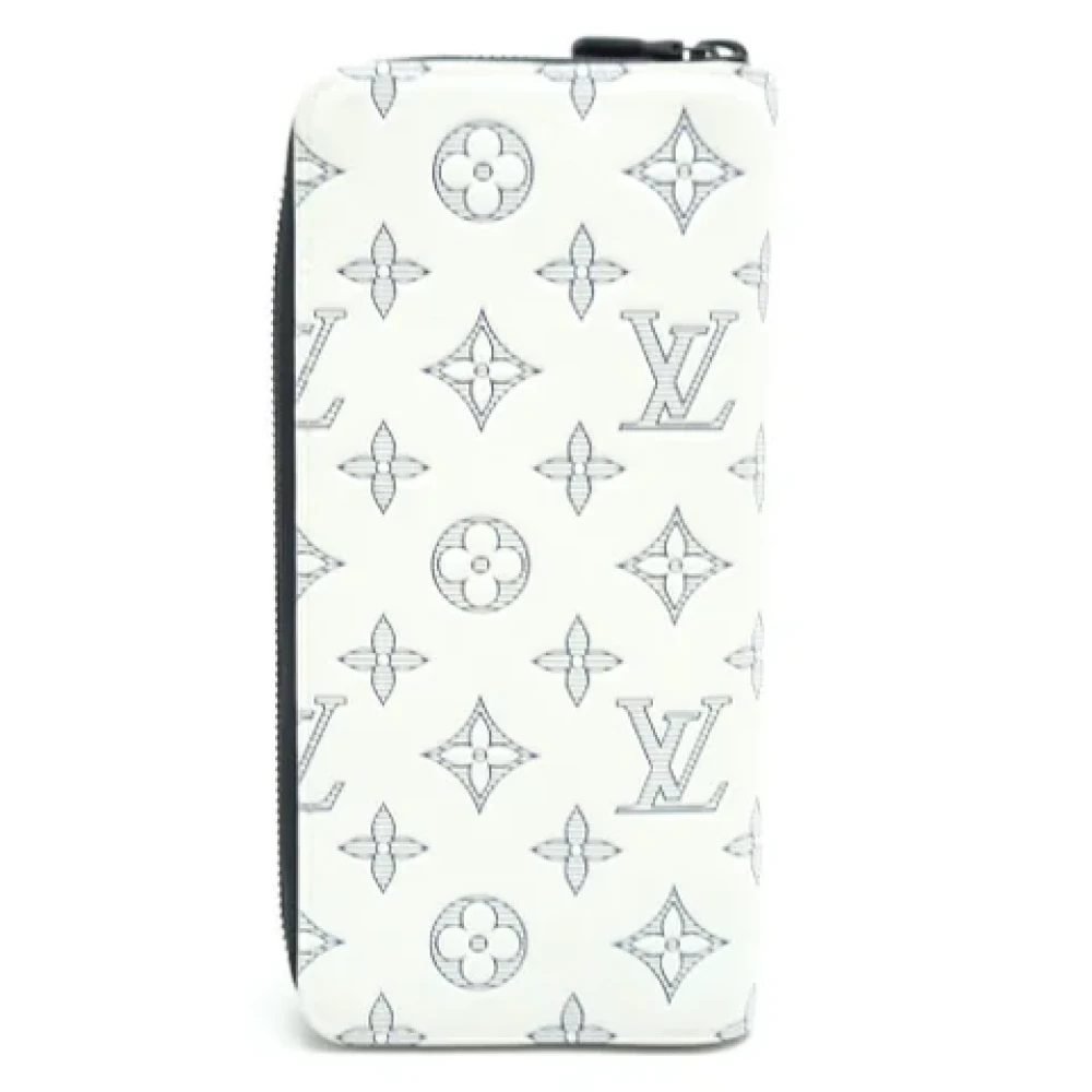 Louis Vuitton Vintage Pre-owned Leather wallets White Dames