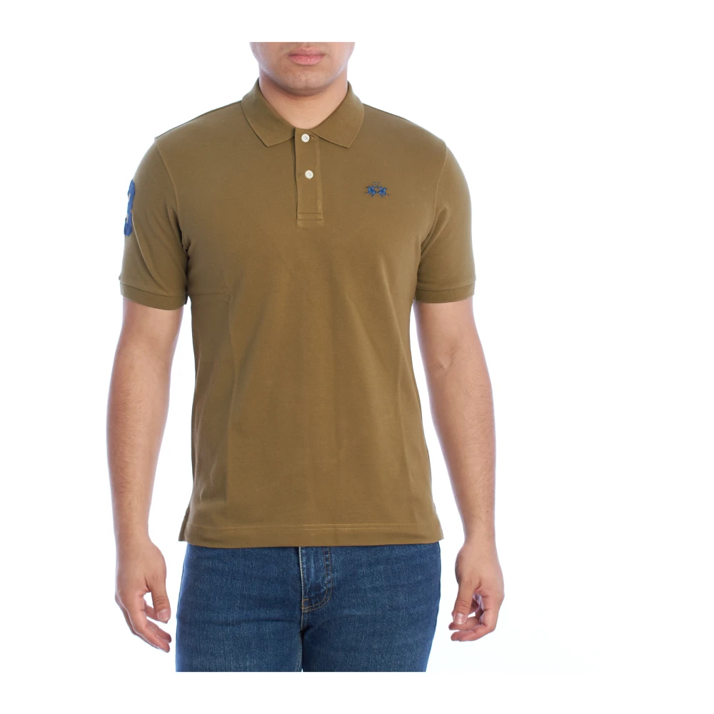 La Martina Men's Green Short Sleeve Polo Shirt With Iconic Embroidery - Polo Shirts - 4XL - Tops