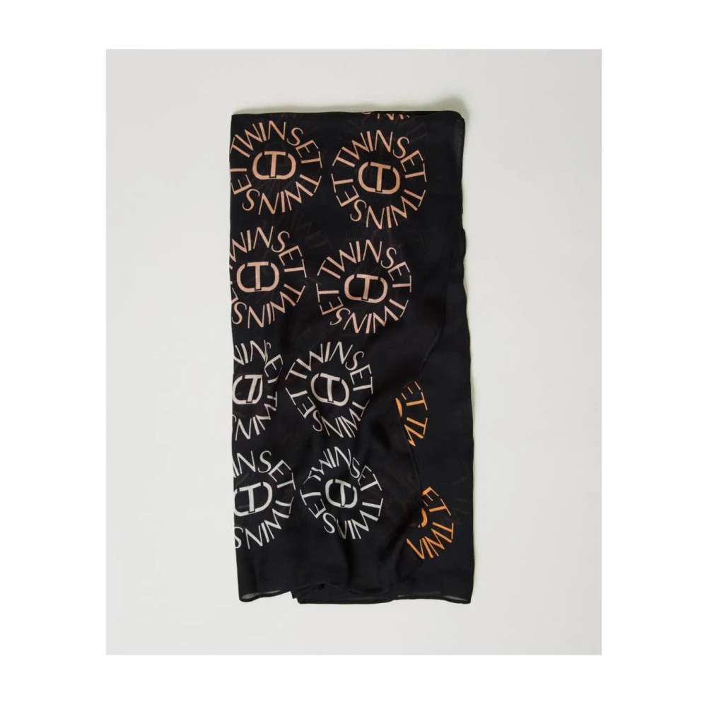 Twinset Modal Sjaal Black Dames