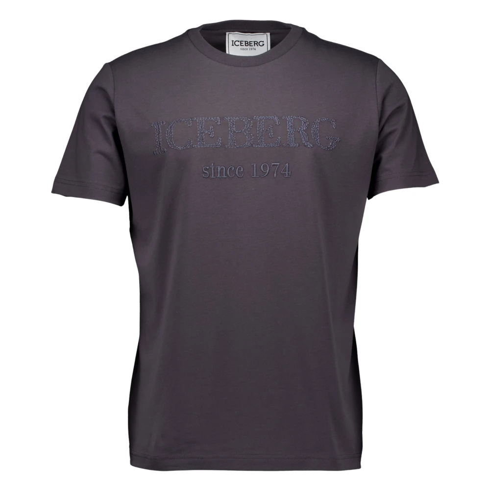 Iceberg Donkergrijze T-shirt Gray Heren