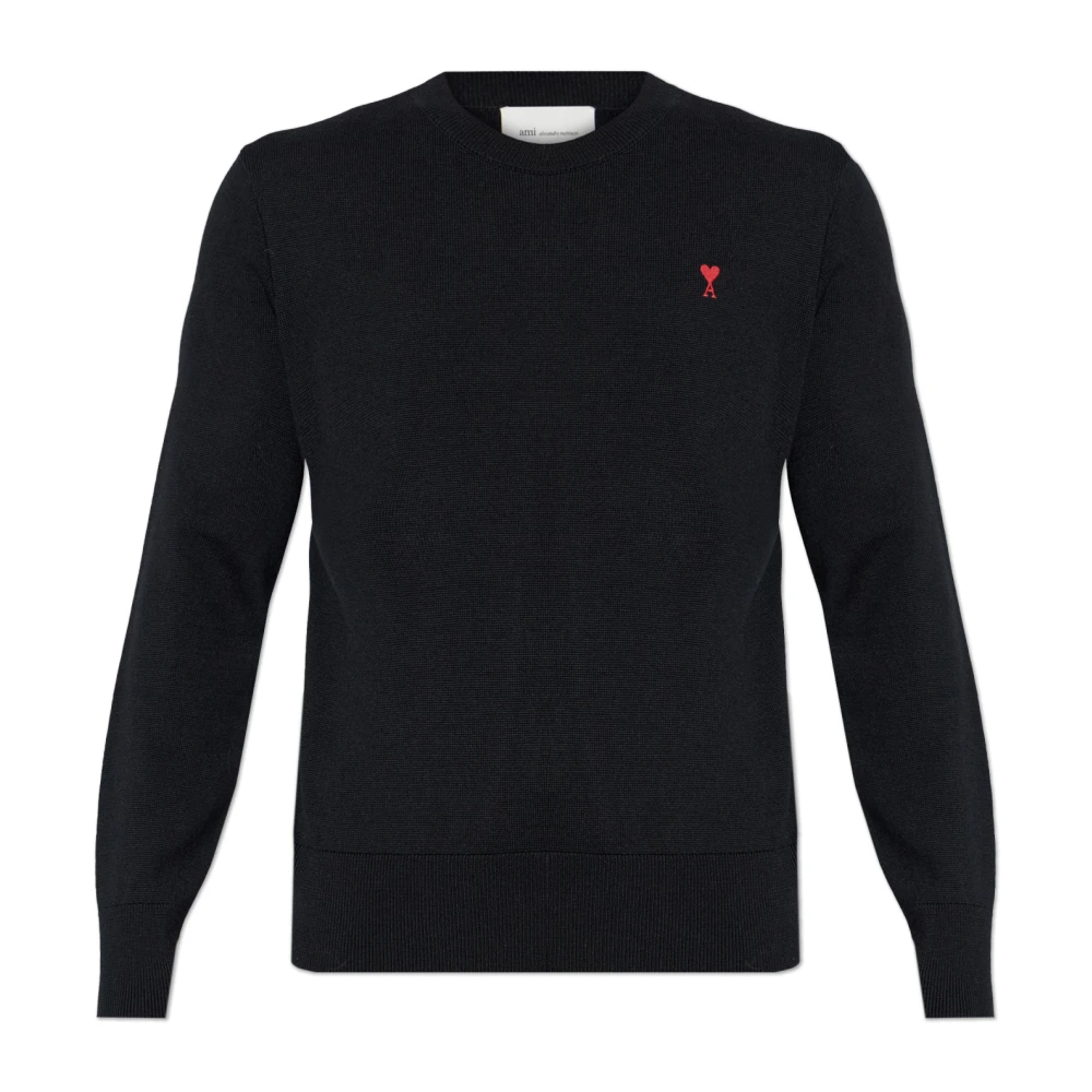 Ami Paris Uomo Nero Maglie, Xs, New,