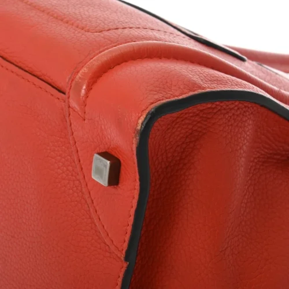 Celine Vintage Pre-owned Leather celine-bags Orange Dames