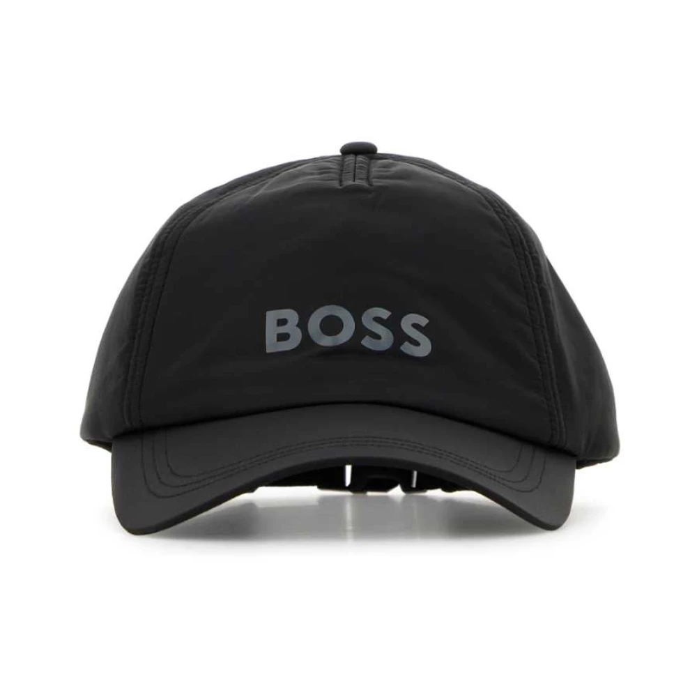 Boss Nylon Baseball Cap Black Heren