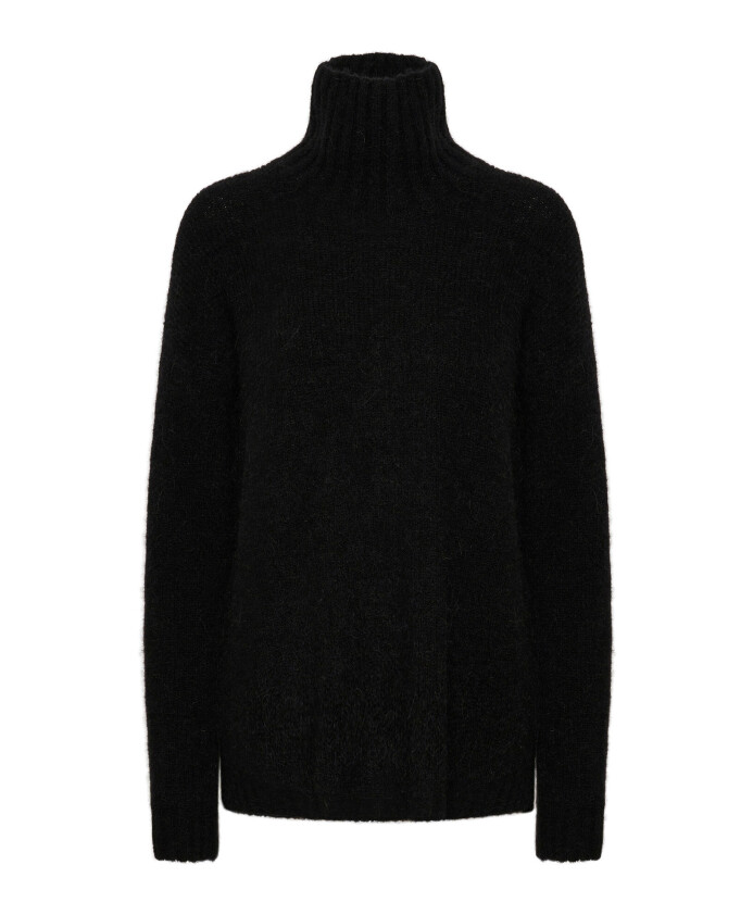 pull-col-roule-en-tricot-noir
