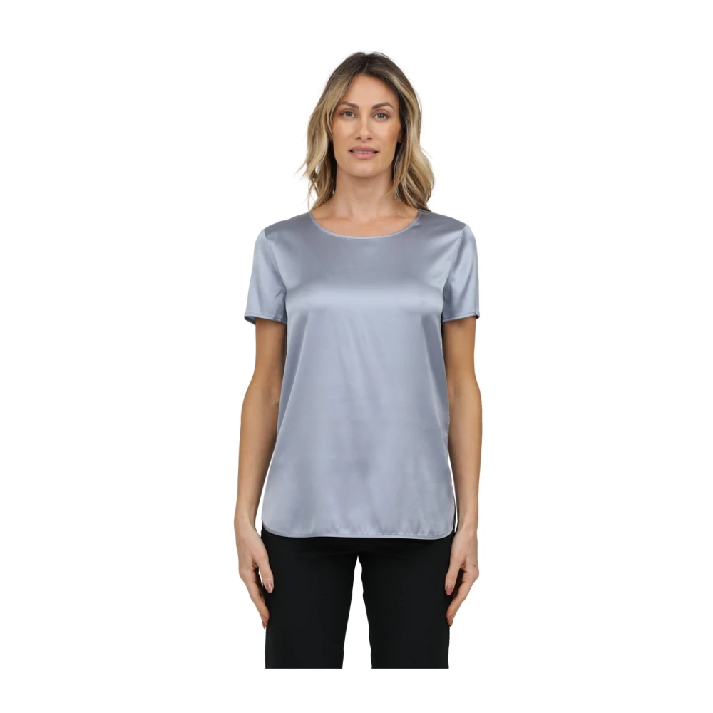 Max Mara - Tops > T-Shirts - Blue - Max Mara - Modalova