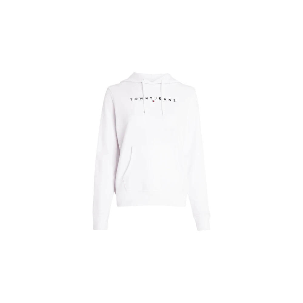 Tommy Jeans Hoodie Sweatshirt White Dames