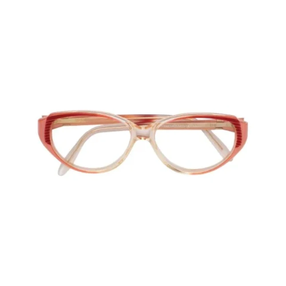 Yves Saint Laurent Vintage Pre-owned Acetat solglasgon Multicolor, Dam