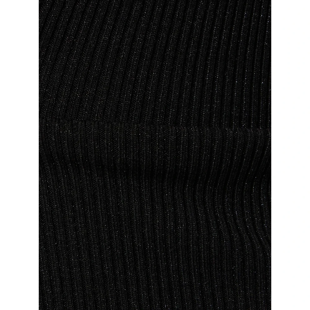 Max Mara Zwarte Gebreide Dames Top met Glans Black Dames
