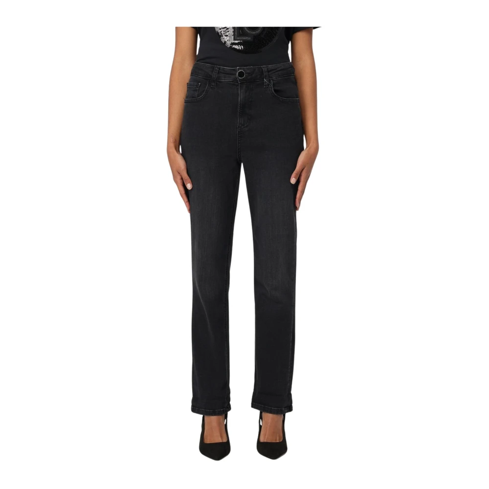 Liu Jo Damen Schwarz Straight Fit Jeans Für Herren