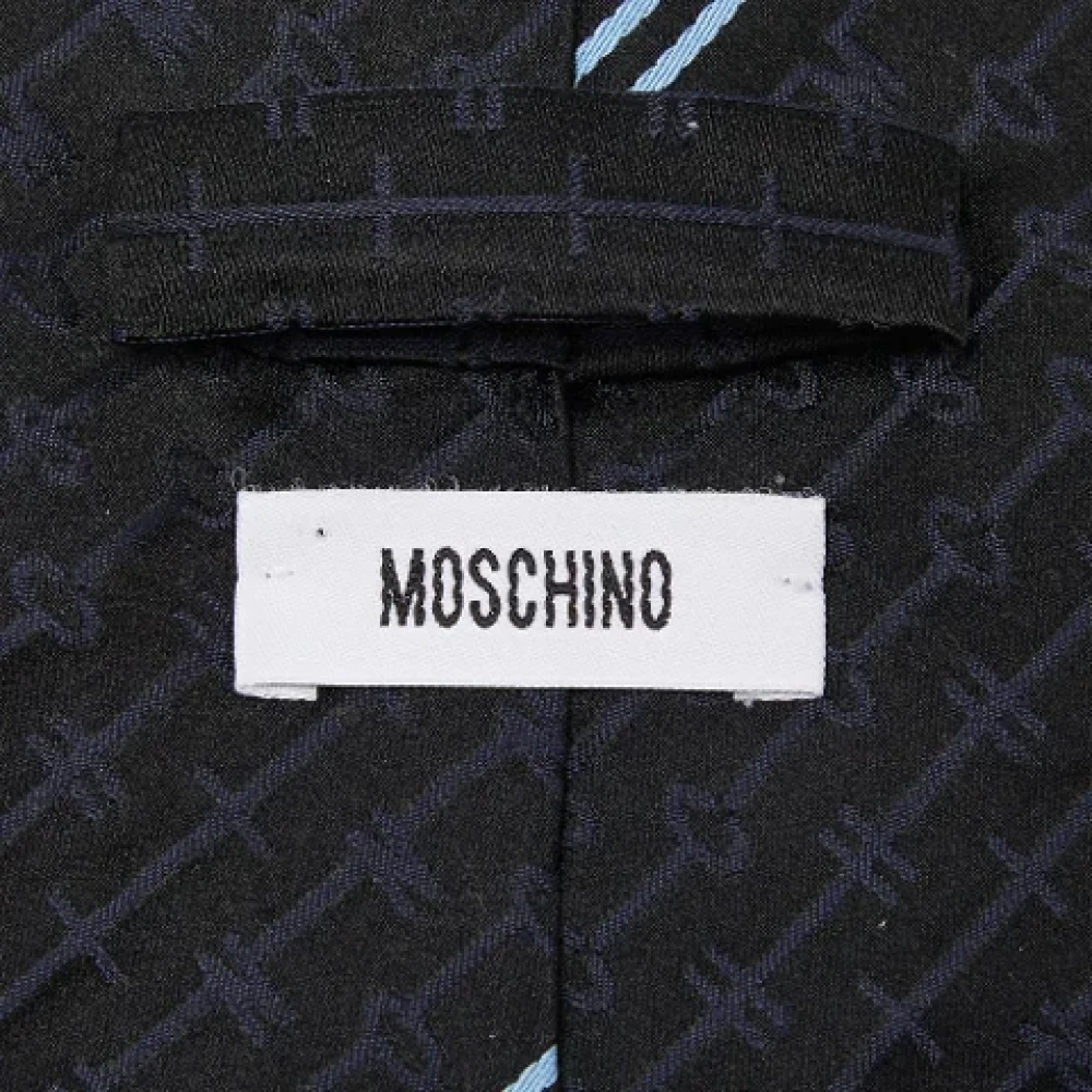 Moschino Pre-Owned Pre-owned Silk tops Black Heren