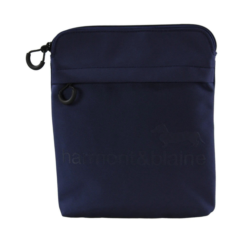 Harmont & Blaine Crossbody tas Teckel stijl Blue Heren