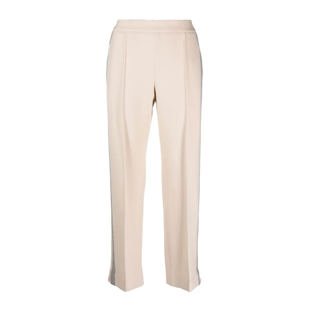 Eleventy Casual Beige Track Pants met contrast Beige Dames