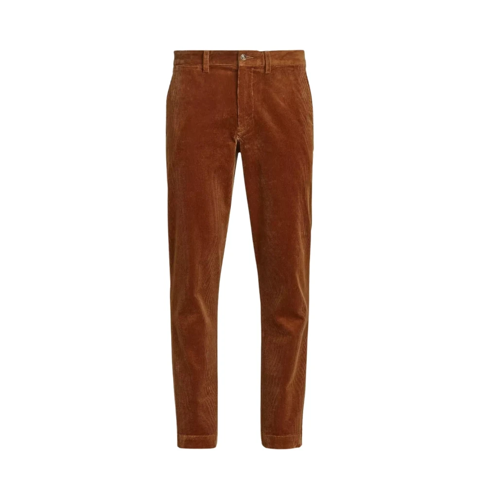 Polo Ralph Lauren Stretch straight fit corduroy broek met riemlussen model 'BEDFORD'